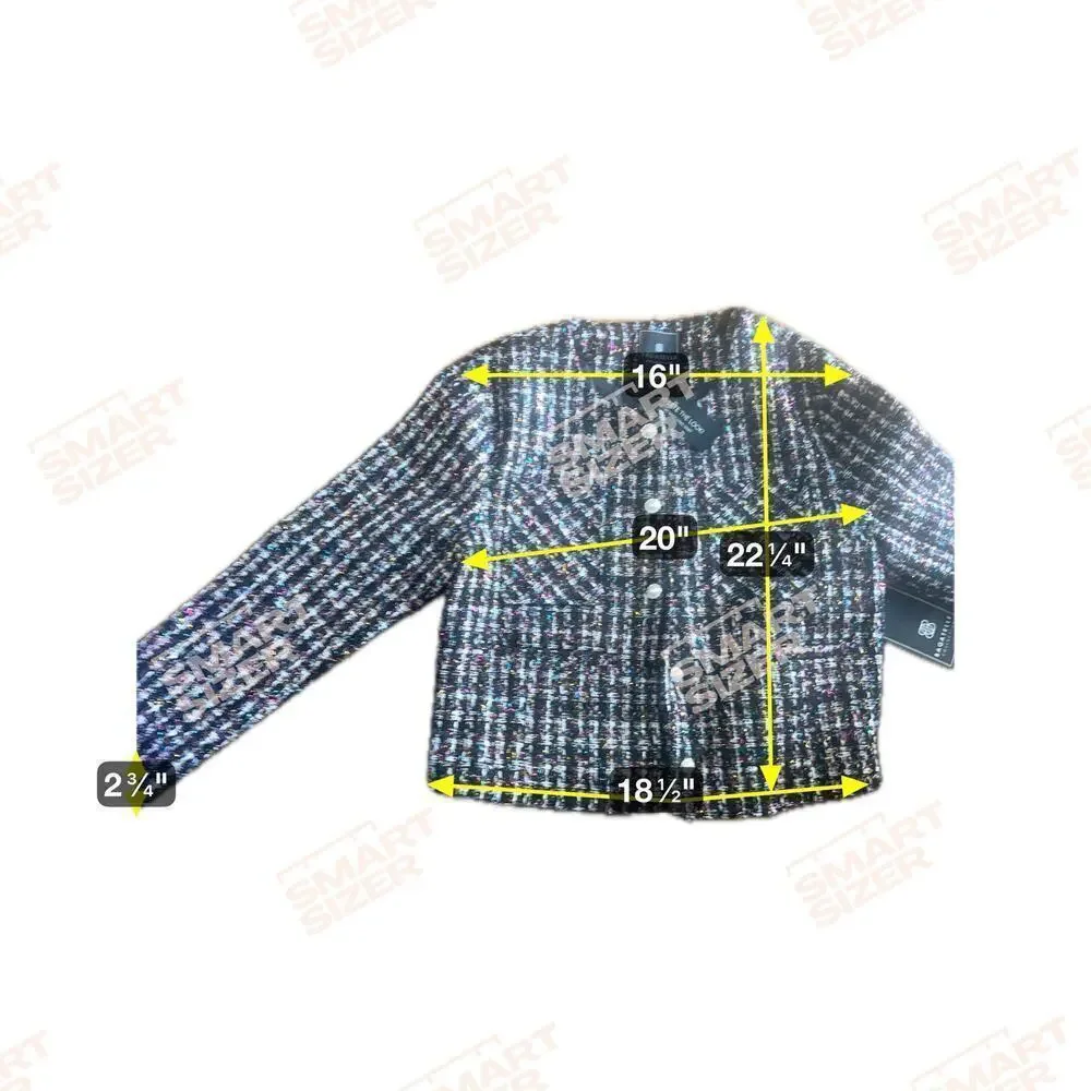 Bagatelle Bloomingdale’sTweed Cropped Jacket skirt set. long sleeve. Sz: L